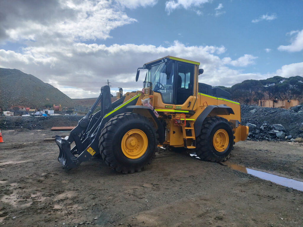 BIT120 Fully Electric Wheel Loader at Mining Location